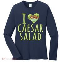 I Love Caesar Salad Funny Caesar Salad Vegetable Lover Women's Long Sleeve Shirt thumb 0