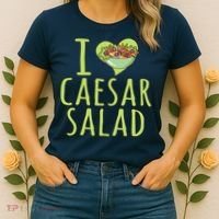 I Love Caesar Salad Funny Caesar Salad Vegetable Lover Women's T-Shirt thumb 2