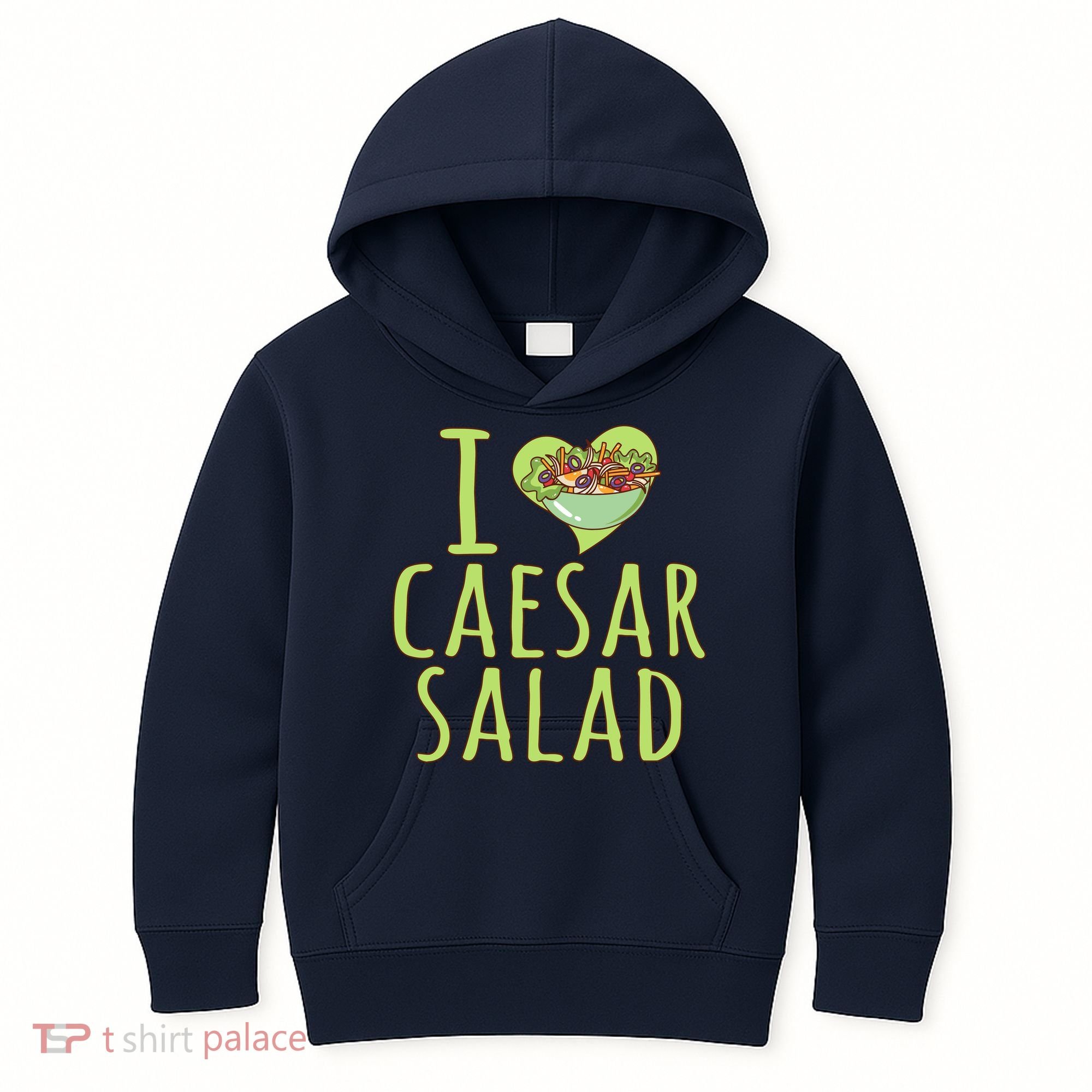 I Love Caesar Salad Funny Caesar Salad Vegetable Lover Kids Hoodie