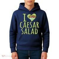 I Love Caesar Salad Funny Caesar Salad Vegetable Lover Kids Hoodie thumb 4