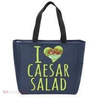 I Love Caesar Salad Funny Caesar Salad Vegetable Lover Tote Bag thumb 0
