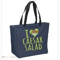 I Love Caesar Salad Funny Caesar Salad Vegetable Lover Tote Bag thumb 2