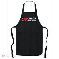 I Love Crack Whores Apparel Apron thumb 0