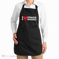 I Love Crack Whores Apparel Apron thumb 2