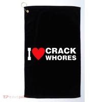 I Love Crack Whores Apparel Golf Towel thumb 0
