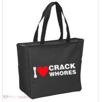 I Love Crack Whores Apparel Tote Bag thumb 2