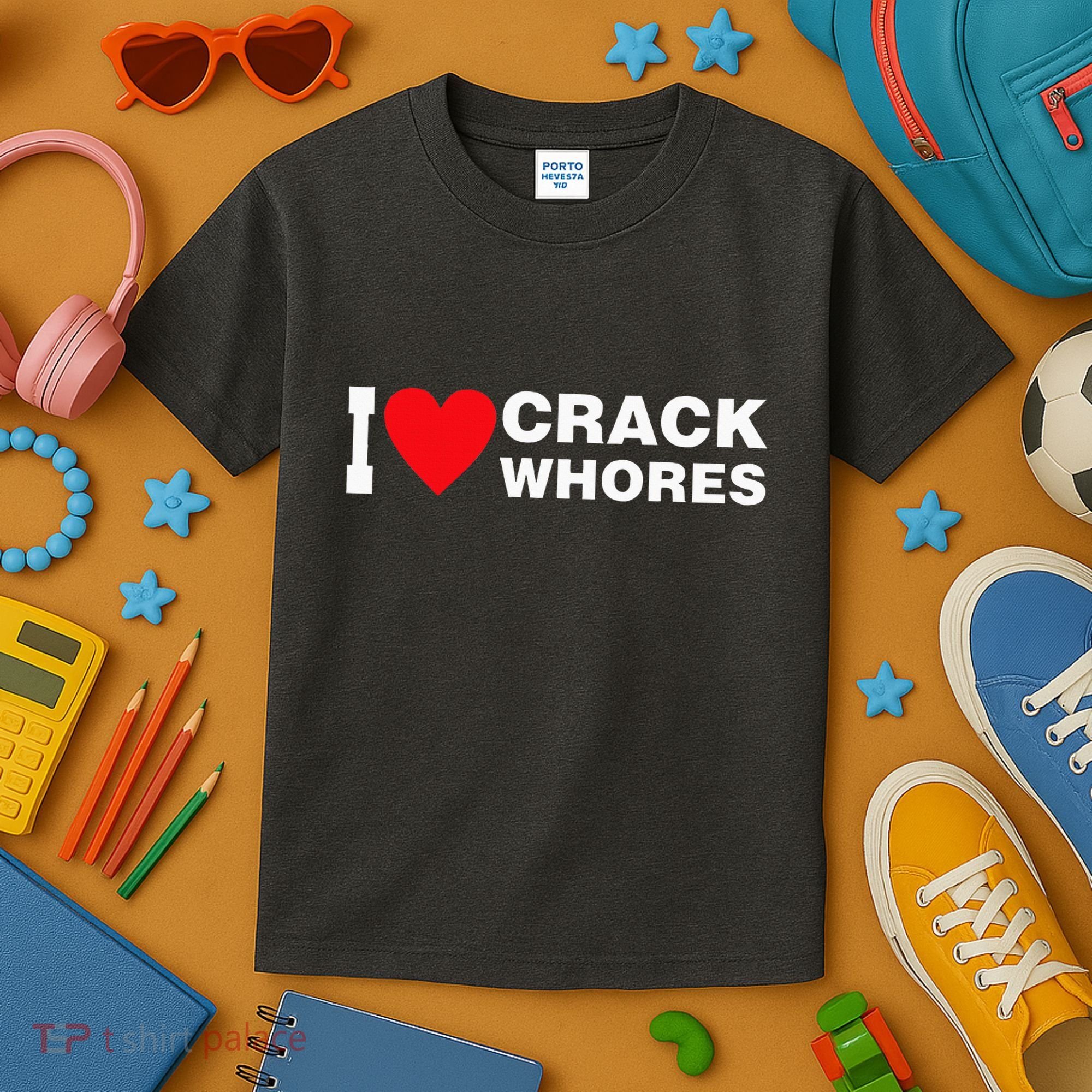 I Love Crack Whores Apparel Kids T-Shirt