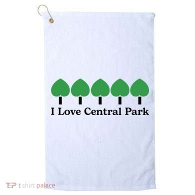 I Love Central Park Golf Towel