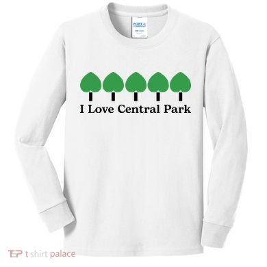 I Love Central Park Kids Long Sleeve Shirt