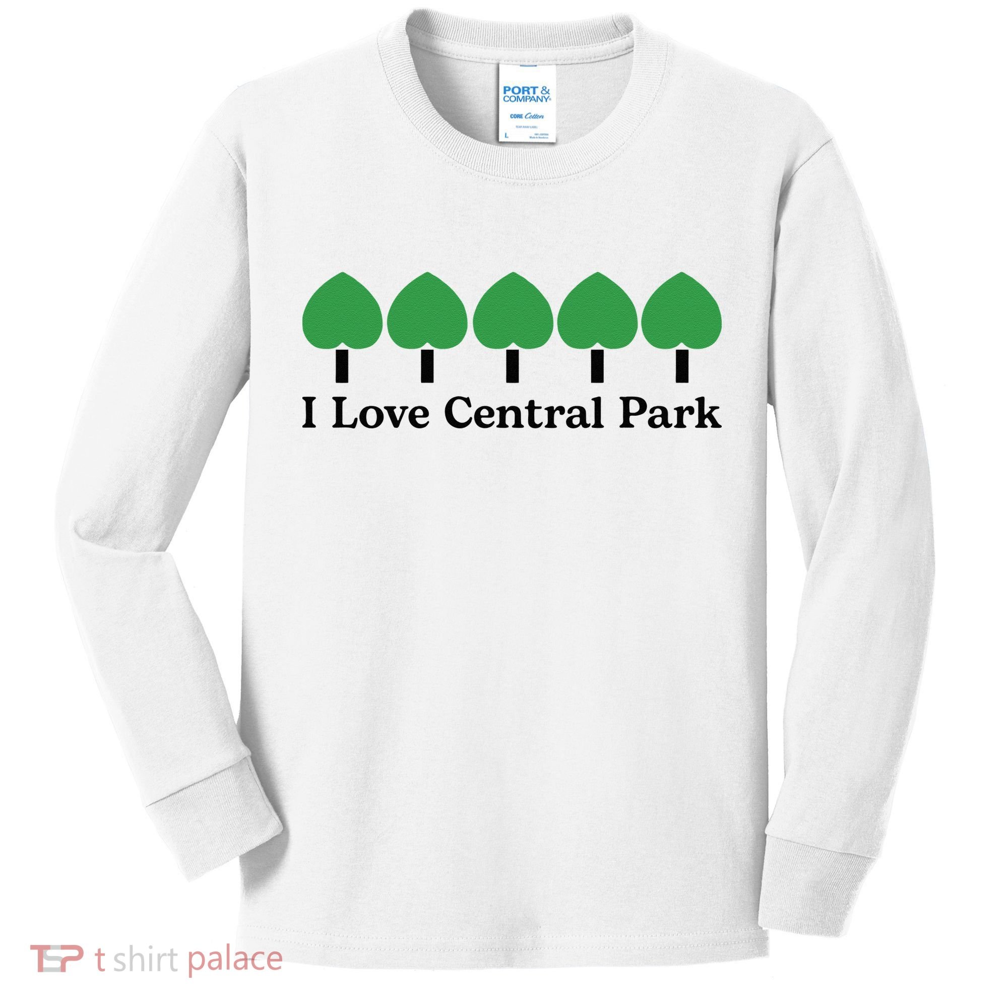 I Love Central Park Kids Long Sleeve Shirt