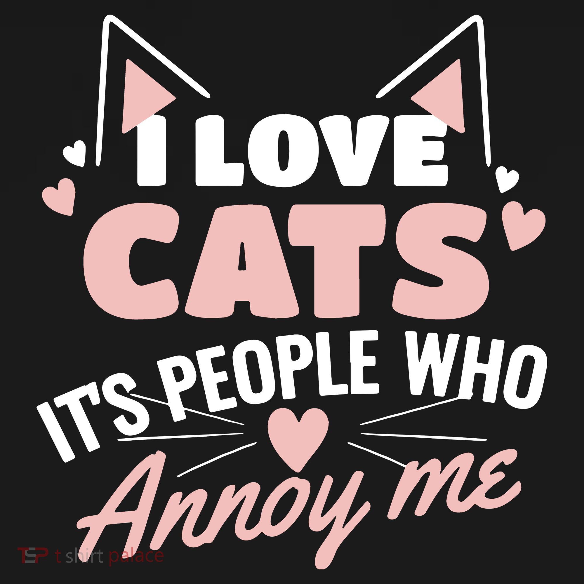 I Love Cats It Is People Who Annoy Me Animals Cute Cat Women's Hoodie