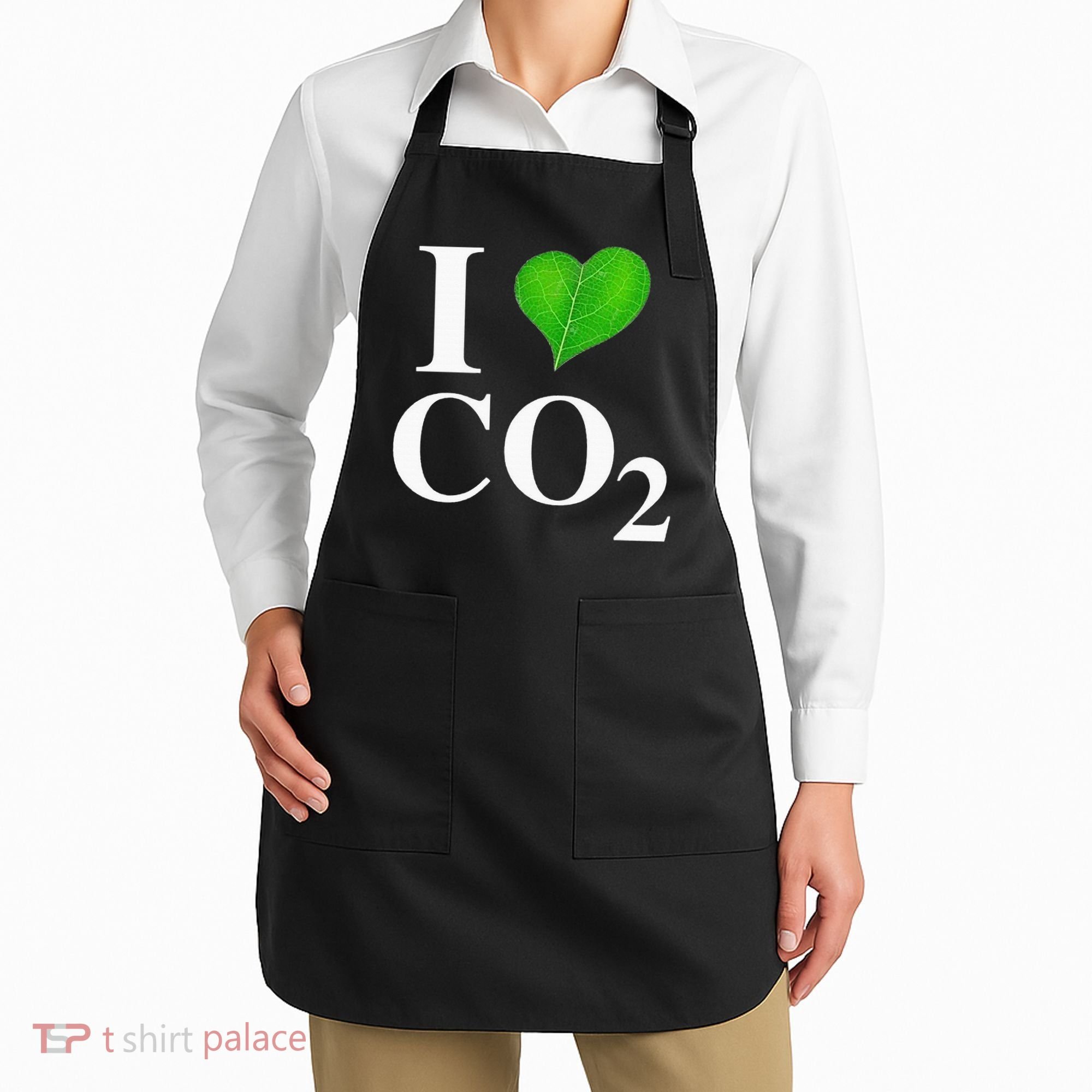 I Love Co2 Carbon Dioxide Climate Change Hoax Global Warming Apron
