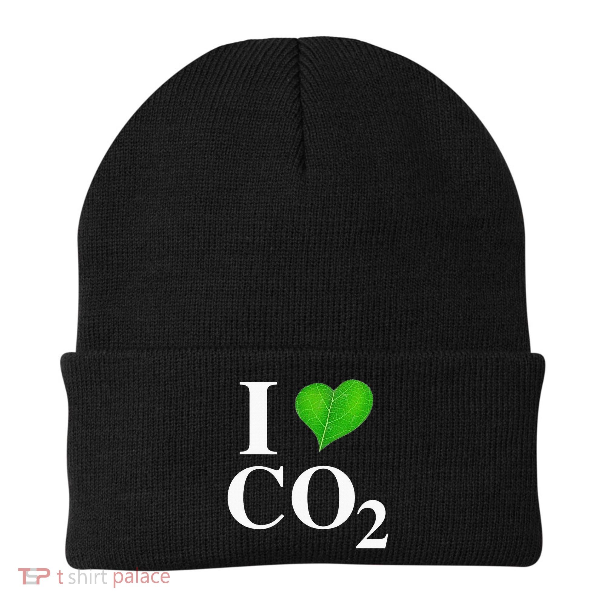 I Love Co2 Carbon Dioxide Climate Change Hoax Global Warming Beanie