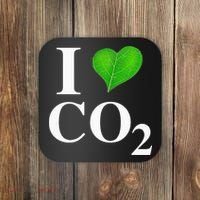 I Love Co2 Carbon Dioxide Climate Change Hoax Global Warming Coaster thumb 0