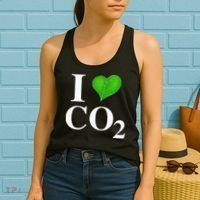 I Love Co2 Carbon Dioxide Climate Change Hoax Global Warming Women's Tank Top thumb 2