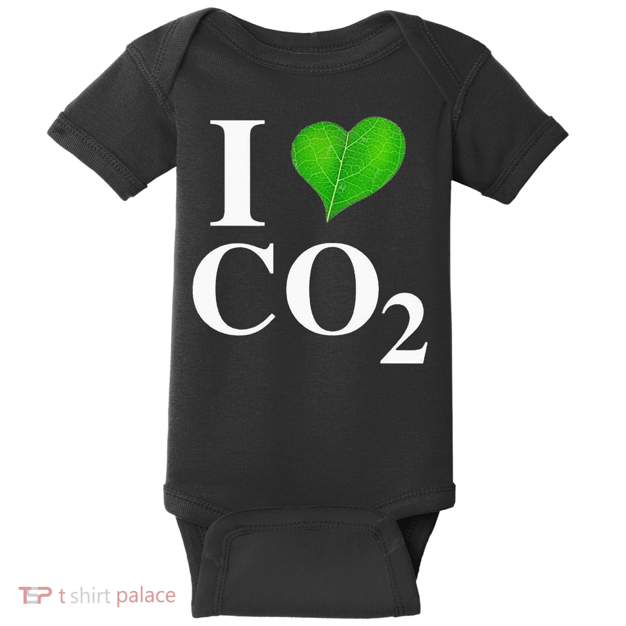 I Love Co2 Carbon Dioxide Climate Change Hoax Global Warming Baby Bodysuit