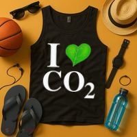 I Love Co2 Carbon Dioxide Climate Change Hoax Global Warming Tank Top thumb 4