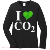 I Love Co2 Carbon Dioxide Climate Change Hoax Global Warming Women's Long Sleeve Shirt thumb 0