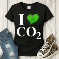 I Love Co2 Carbon Dioxide Climate Change Hoax Global Warming Women's T-Shirt thumb 3