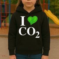 I Love Co2 Carbon Dioxide Climate Change Hoax Global Warming Kids Hoodie thumb 3