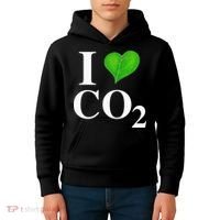 I Love Co2 Carbon Dioxide Climate Change Hoax Global Warming Kids Hoodie thumb 4
