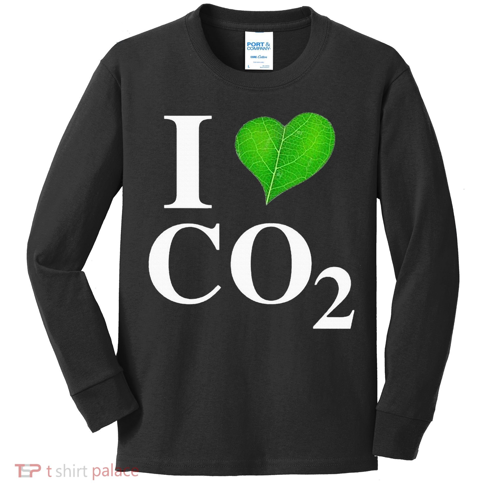 I Love Co2 Carbon Dioxide Climate Change Hoax Global Warming Kids Long Sleeve Shirt