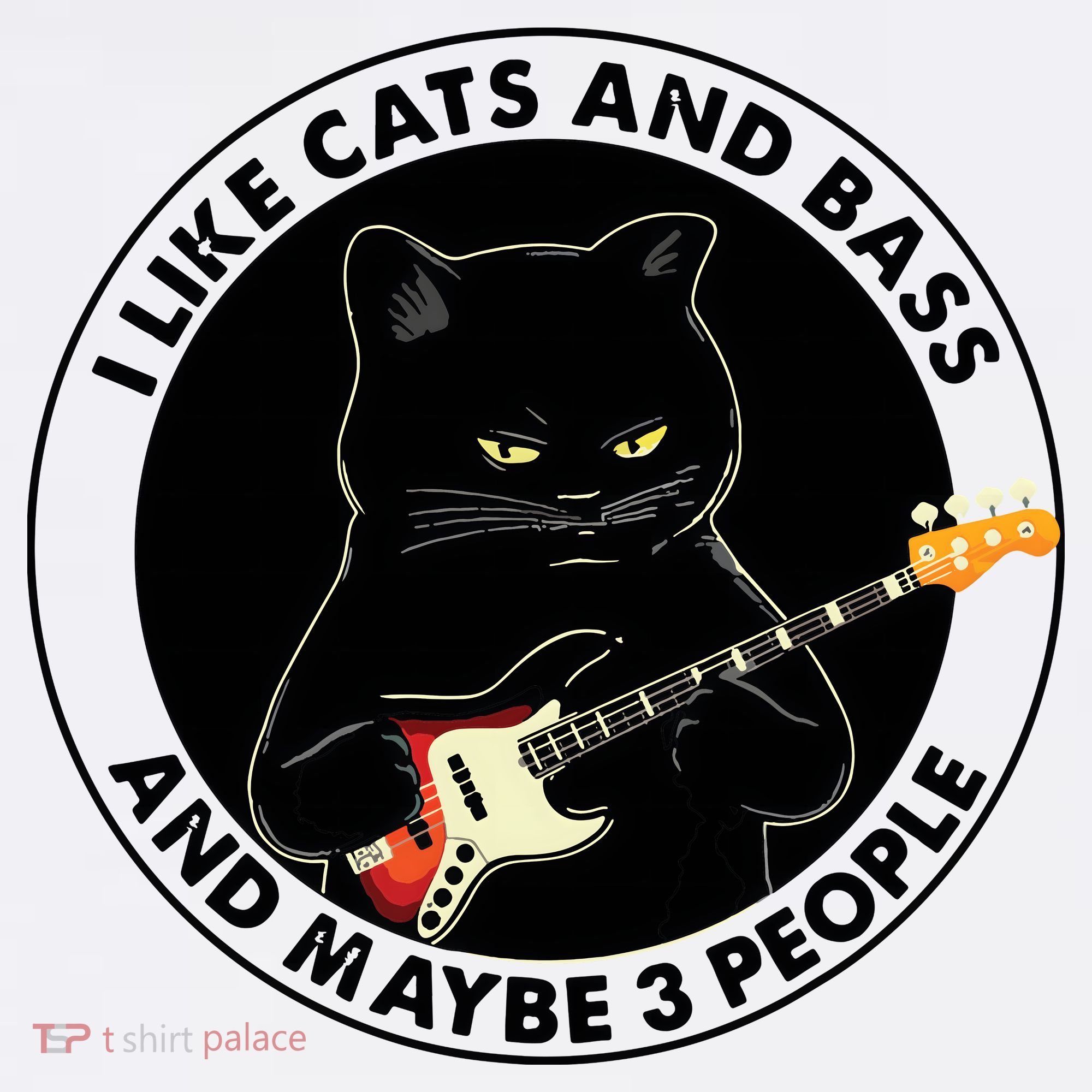I Like Cats And Bass And Maybe 3 People Bass Guitar Player Women's Tank Top
