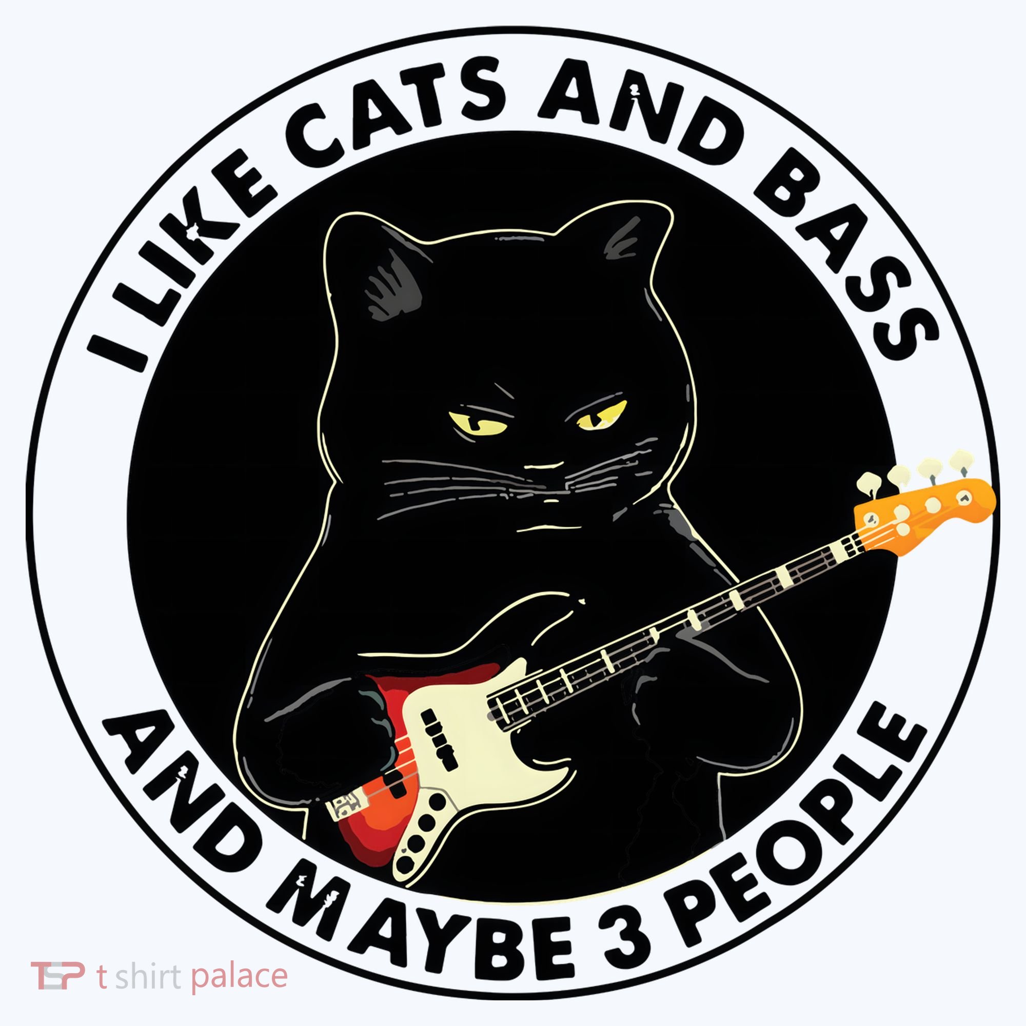 I Like Cats And Bass And Maybe 3 People Bass Guitar Player Hat