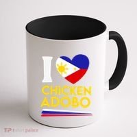 I Love Chicken Adobo Filipino Food Flag Map Pride Cute Gift Coffee Mug thumb 1