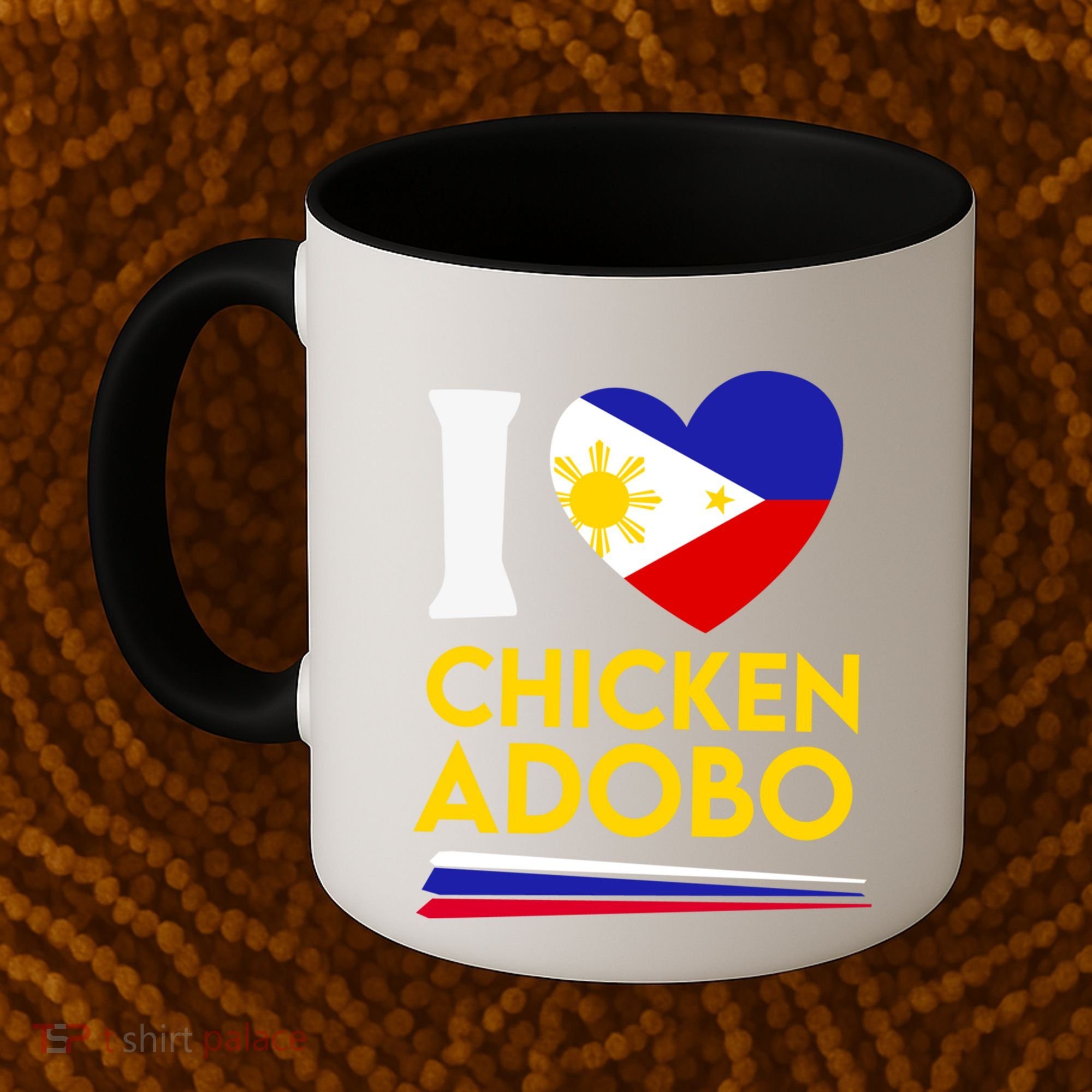 I Love Chicken Adobo Filipino Food Flag Map Pride Cute Gift Coffee Mug