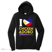 I Love Chicken Adobo Filipino Food Flag Map Pride Cute Gift Women's Hoodie thumb 0