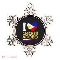 I Love Chicken Adobo Filipino Food Flag Map Pride Cute Gift Ornament thumb 0