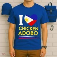 I Love Chicken Adobo Filipino Food Flag Map Pride Cute Gift T-Shirt thumb 6