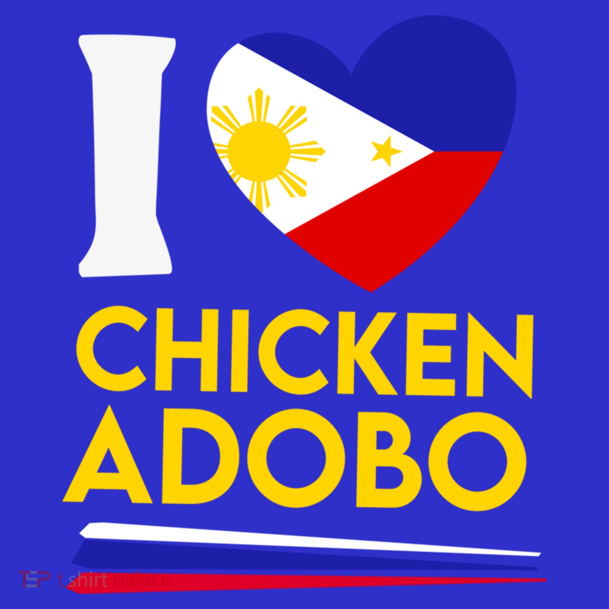 I Love Chicken Adobo Filipino Food Flag Map Pride Cute Gift Mousepad