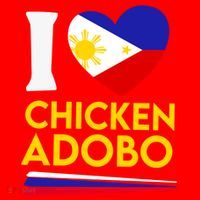 I Love Chicken Adobo Filipino Food Flag Map Pride Cute Gift Santa Hat thumb 1