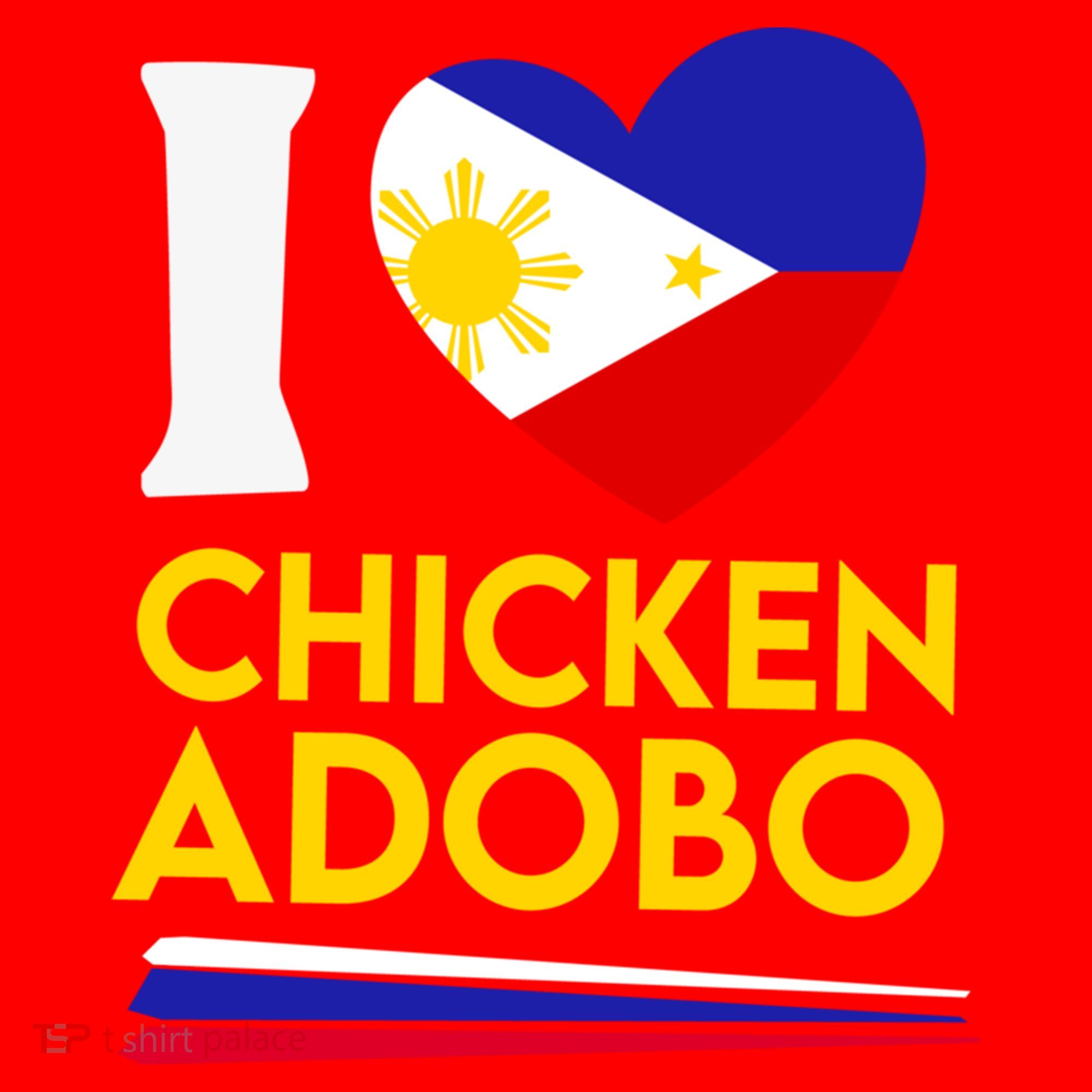I Love Chicken Adobo Filipino Food Flag Map Pride Cute Gift Santa Hat