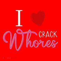 I Love Crack Whores Santa Hat thumb 1