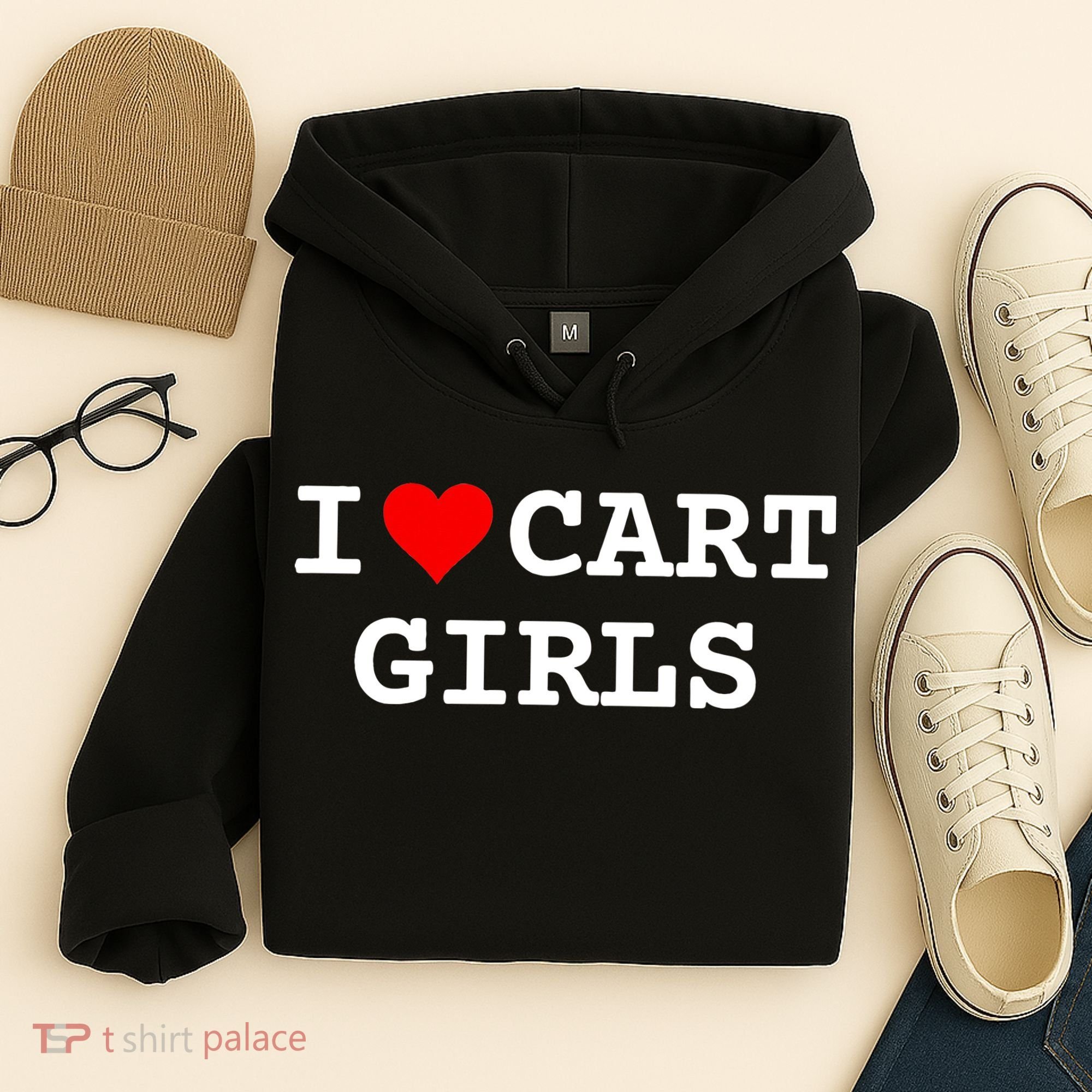 I Love Cart Golf Funny player golf lovers Hoodie