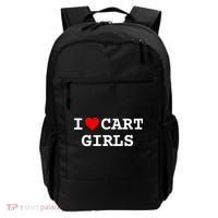 I Love Cart Golf Funny player golf lovers Backpack thumb 0