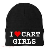 I Love Cart Golf Funny player golf lovers Beanie thumb 0