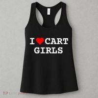 I Love Cart Golf Funny player golf lovers Women's Tank Top thumb 3