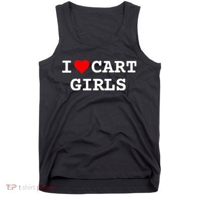 I Love Cart Golf Funny player golf lovers Tank Top