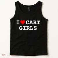 I Love Cart Golf Funny player golf lovers Tank Top thumb 2