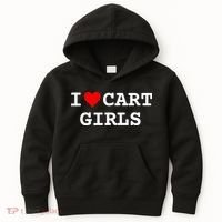 I Love Cart Golf Funny player golf lovers Kids Hoodie thumb 0
