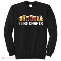 I Like Craft Beer Microbrew Hops Funny Dad M.e.n Sweatshirt thumb 0