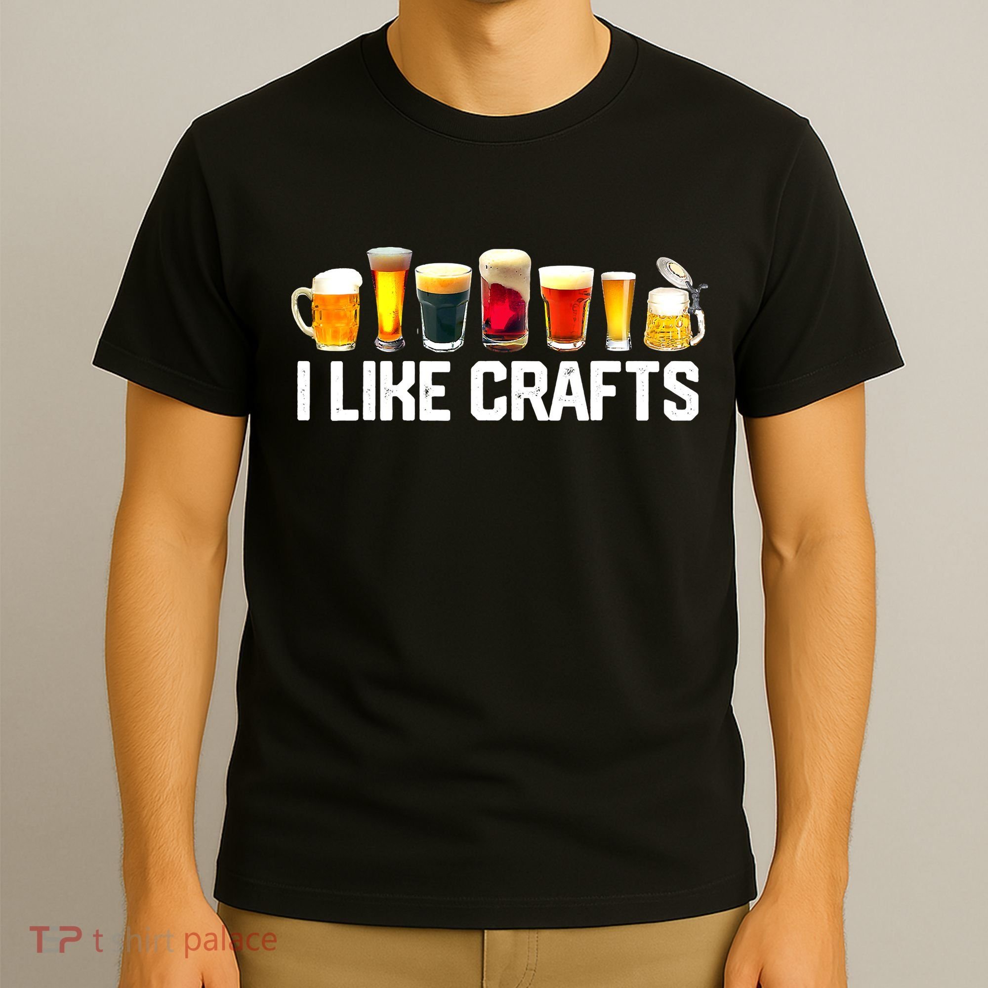 I Like Craft Beer Microbrew Hops Funny Dad M.e.n T-Shirt