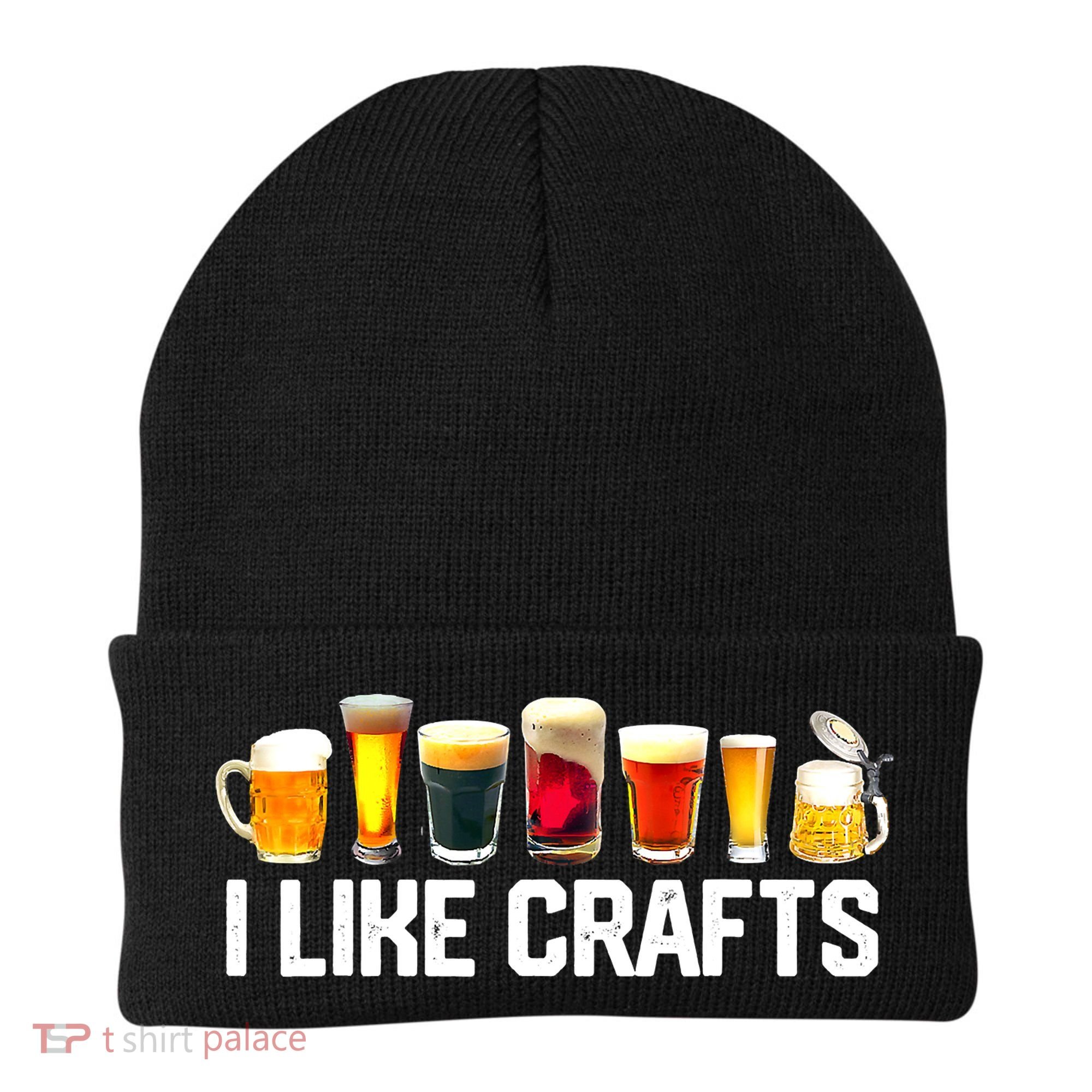 I Like Craft Beer Microbrew Hops Funny Dad M.e.n Beanie
