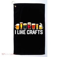 I Like Craft Beer Microbrew Hops Funny Dad M.e.n Golf Towel thumb 0
