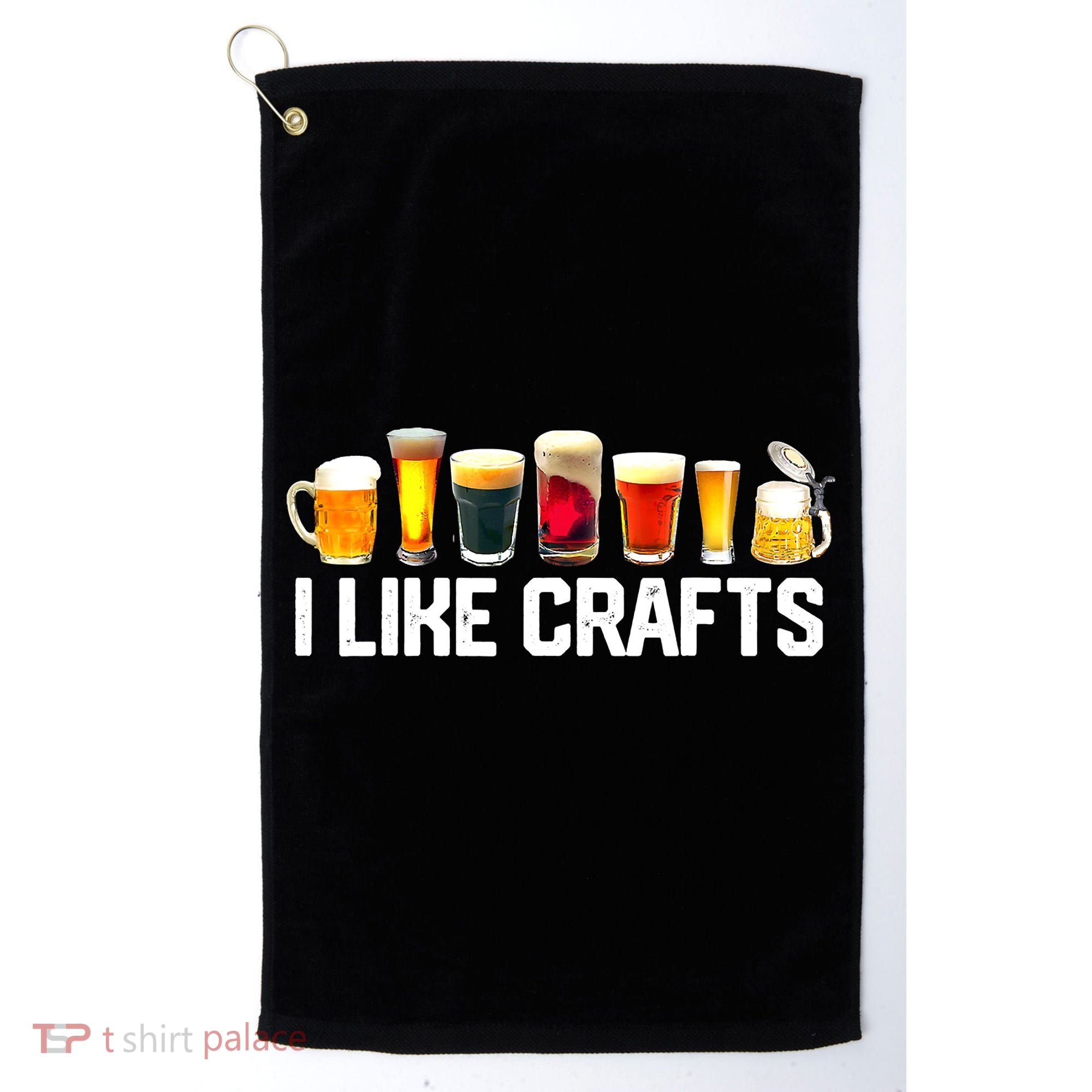 I Like Craft Beer Microbrew Hops Funny Dad M.e.n Golf Towel