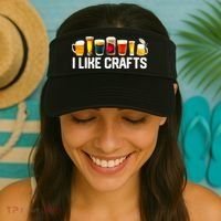 I Like Craft Beer Microbrew Hops Funny Dad M.e.n Visor thumb 2